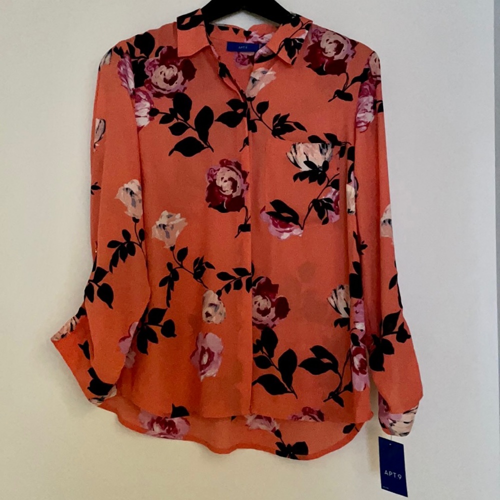 NWT APT. 9 Floral Blouse